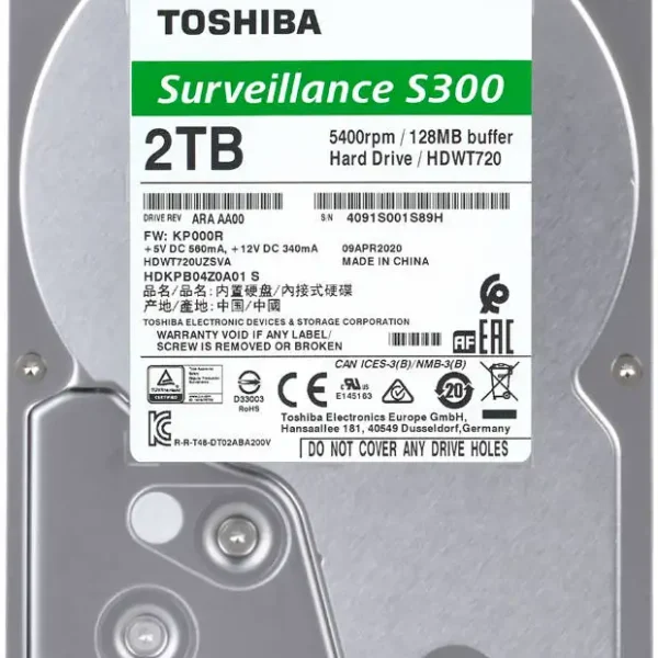 Toshiba 2tb hard disk 3 years warranty original