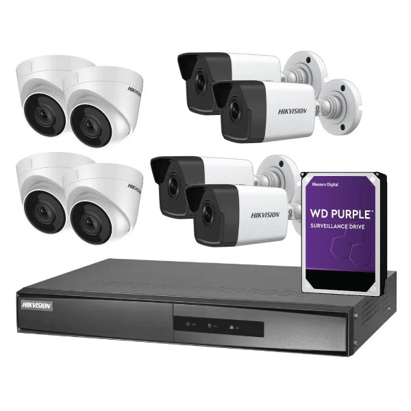 Hikvision 8 Channel Full HD IP CCTV Cameras NVR Kit Hikvision 8 Channel Full HD IP CCTV Cameras NVR Kit Electronics store