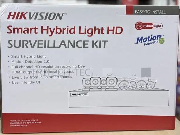 hikvision motion detection 8 channel kit set
