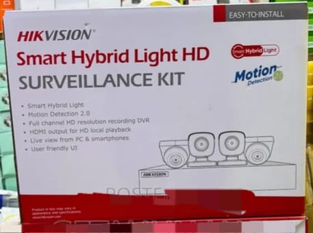 hikvision motion detection 4 channel kit set
