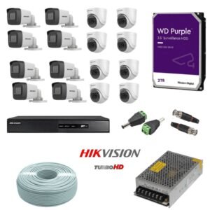 hikvision16 camera 5mp set complete dubai