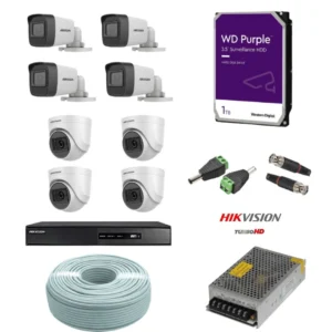 Hikvision 8 channel kit complete