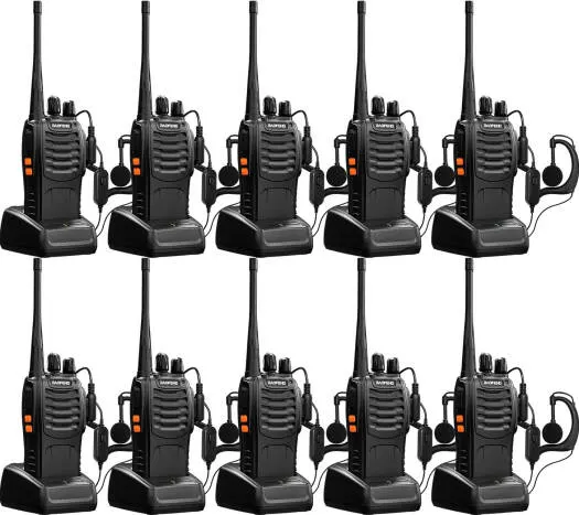 Baofeng BF 888s Portable Two Way Radio 10 Pieces 420-450MHz 16 Channels