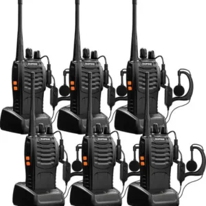 Baofeng BF 888s Portable Two Way Radio 6 Pieces 420-450MHz 16 Channels