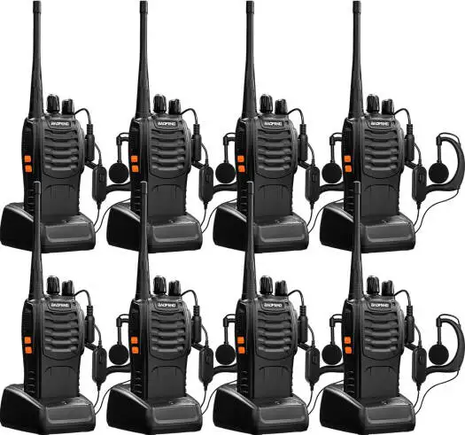 Baofeng BF 888s Portable Two Way Radio 8 Pieces 420-450MHz 16 Channels